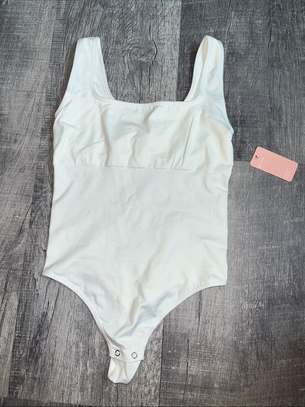 FEELINGIRL Square Neck Soft Seamless Bodysuit